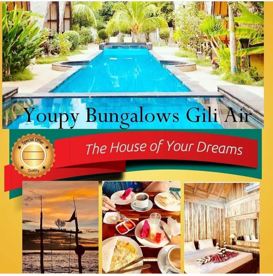 Youpy Bungalows Gili Air Ngoại thất bức ảnh